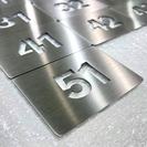 Signalétique Inox brossé